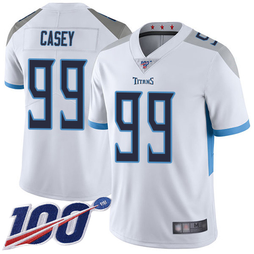 Tennessee Titans Limited White Men Jurrell Casey Road Jersey NFL Football 99 100th Season Vapor Untouchable